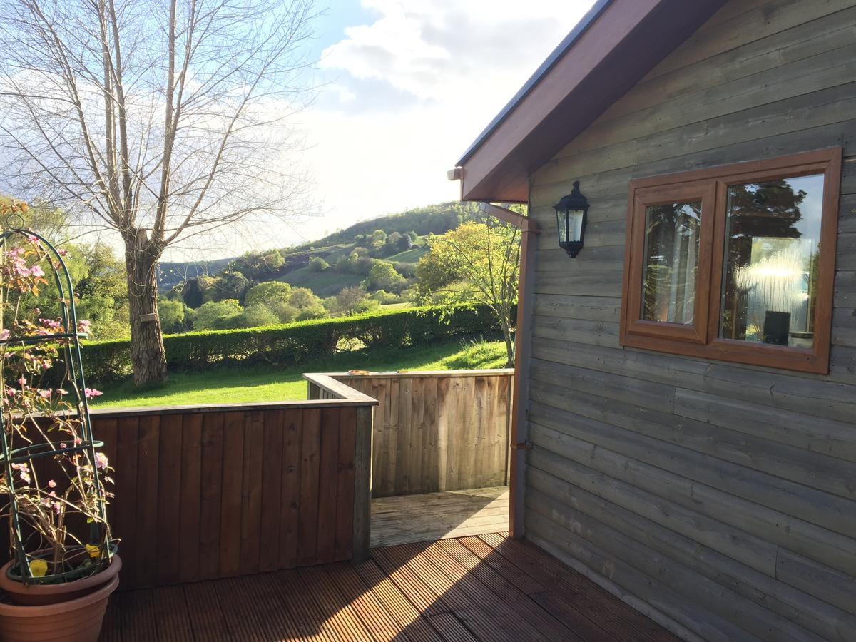 Swansea Log Cabin Pontardawe Exterior foto